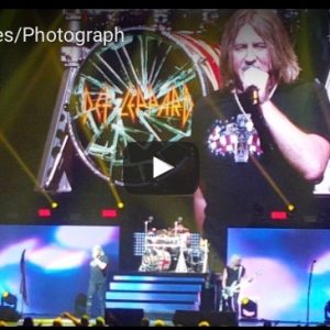 Joe Elliott of Def Leppard performing in the ICJUK USA Cross & Skull Design 2017