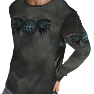 Men’s Slim fit Long Sleeve Smokey Rock Star Dog Dad