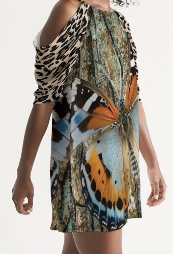 Dutch Redux No. 3 Women's Open Shoulder A-Line Dress
