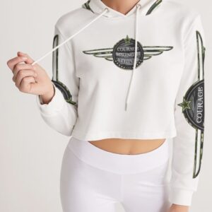 ICJUK Women’s Cropped Hoodie Courage Strength Attitude