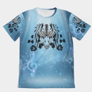ICJUK Crew neck all over print Unisex Tee Blue Angels Serenade