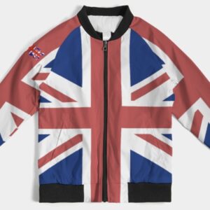 Exclusive ICJUK Custom made Women’s Bomber Jacket Plain Union Jack
