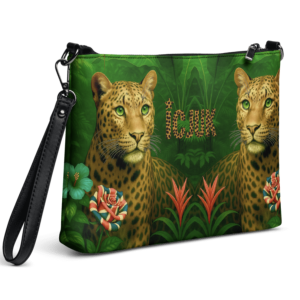 ICJUK Zip Clutch Pouch Jungle Leopards