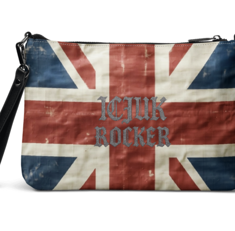 ICJUK Rocker Union Jack Zip Clutch Pouch