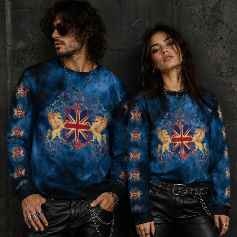 ICJUK All-Over Print Unisex Sweatshirt All the Kings Horses