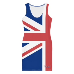 Exclusive Comfy soft Bodycon Dress Plain Union Jack