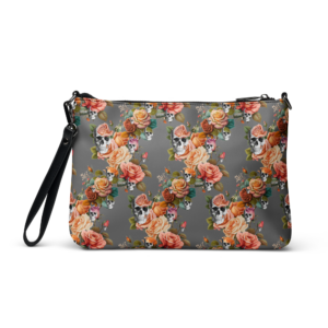 ICJUK Rock and Rose Wisdom Zip Clutch Pouch