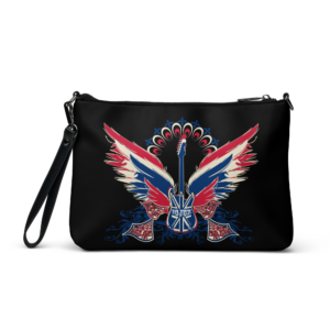 ICJUK Guitar Wings Zip Clutch Pouch