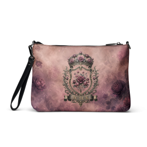ICJUK Rose Noir Zip Clutch Pouch