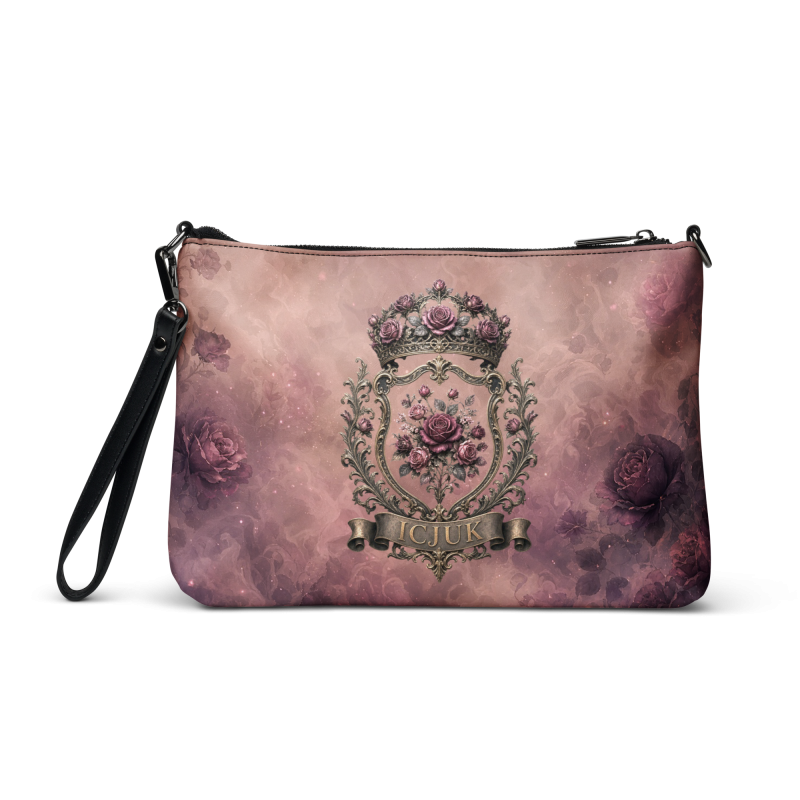 ICJUK Rose Noir Zip Clutch Pouch