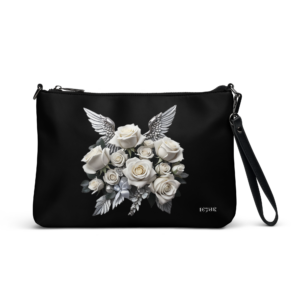 ICJUK Heavenly Bloom Wings Zip Clutch Pouch