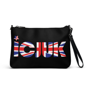 ICJUK Logo Zip Clutch Pouch