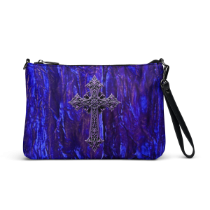 ICJUK Gothic Throne Cross Zip Clutch Pouch
