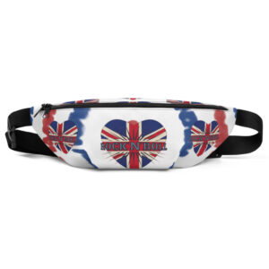 ICJUK Custom printed Fanny Pack Union Jack Heart Rock and Roll