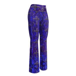 ICJUK Gothic Throne Cross Rockstar Flare Leggings