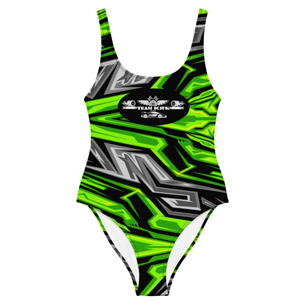 OA Exclusive Custom OnePiece Swimsuit Electric Green Team ICJUK