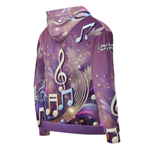 ICJUK Harmony Glow All-Over Print Unisex Zipper Hoodie