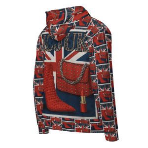 ICJUK Brit Chick All-Over Print Unisex Zipper Hoodie