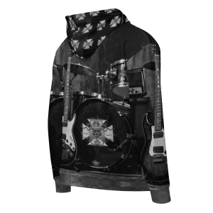 ICJUK Guitar Slowride All-Over Print Unisex Zipper Hoodie