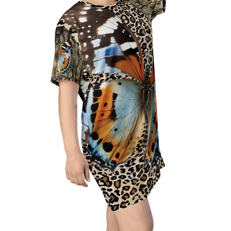 All Over Ombre Printed T-shirt Dress