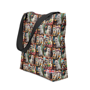 Exclusive All Over Print Tote ICJUK Cocktail Cats
