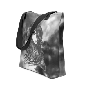 Exclusive All Over Print Tote Classic Grey tones Flaire