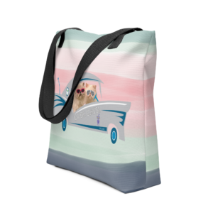 Exclusive All Over Print Tote Cool Cats Chanel and Cleveland