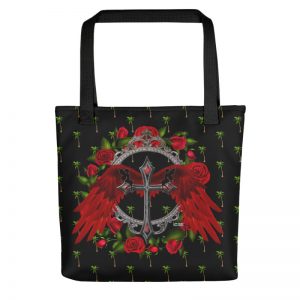 Exclusive All Over Print Tote ICJUK Crimson Feather Fantasy Ring