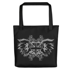 Exclusive All Over Print Tote Lions Crest and Wings