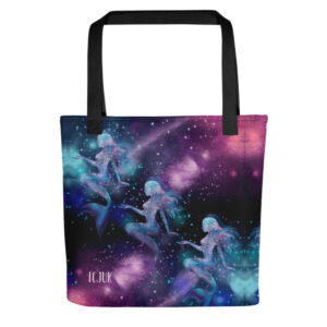 Exclusive All Over Print Tote Jenny’s Cosmic Mermaids