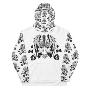 Exclusive Unisex All over print pullover Hoody ICJUK Angels Serenade