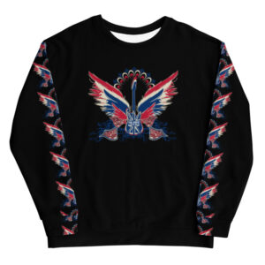 ICJUK All-Over Print Unisex Sweatshirt Guitar Wings