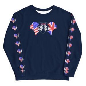ICJUK All-Over Print Unisex Sweatshirt Navy Union Jane