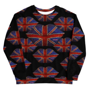 ICJUK All-Over Print Unisex Sweatshirt Union Jack lips