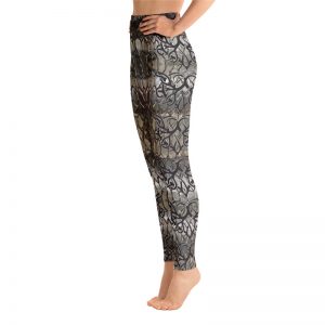 Exclusive Custom printed Leggings Metallic Scales and Thorne Heart