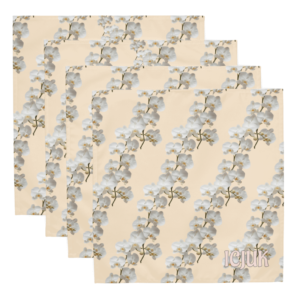 Exclusive Rocking ICJUK Orchids Cloth Napkin Set