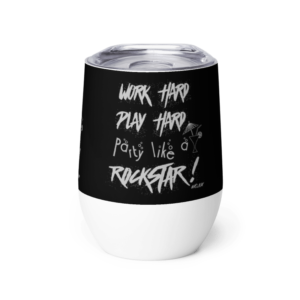 ICJUK Custom Wine Tumbler Party Like a Rockstar