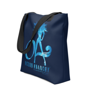Exclusive All Over Print Tote ICJUK OA Electric Blue Beach Babe