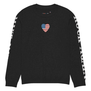 ICJUK Rock and Roll Knit Sweater Make America Rock Again