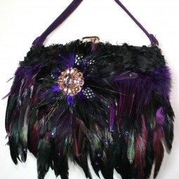 Feathered Handbag