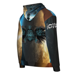 ICJUK All-Over Print Unisex Zipper Hoodie Rockstar Dad