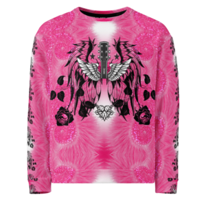 All-Over Print Unisex Sweatshirt ICJUK Pink Angels Serenade