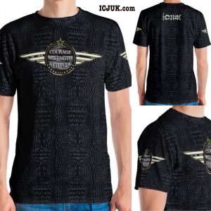 ICJUK Courage Strength Attitude Crew neck all over print