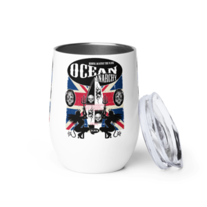 ICJUK Custom Wine Tumbler Union Jack Ocean Anarchy