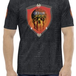 Crew neck all over print Ocean Anarchy USA Skull Shield