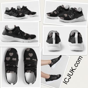 ICJUK Heart and Roses Women’s Two-Tone Sneaker