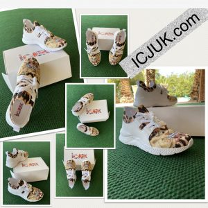 ICJUK Leopard Floral Women’s Two-Tone Sneaker