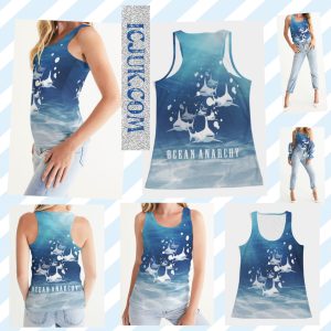 Ladies Tank all over print OA Sharks