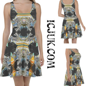 Exclusive Custom made Skater Style Dress ICJUK Retro Disco King