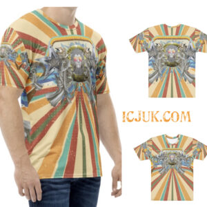 ICJUK Crew neck all over print Retro Disco King